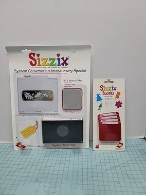 New Sizzix System Converter Kit Introductory Special & Sizzlits Snow Set  - Image 1 of 4