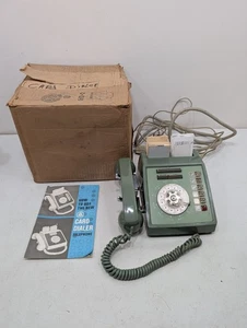 Vintage Western Electric Card Dialer Desk Telephone Multiple Line Green Rare - Picture 1 of 21