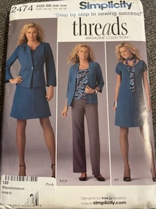 Uncut Sewing Pattern Simplicity 2474 20W-28W Top,Pants,Jacket,Dress…….. - Picture 1 of 5