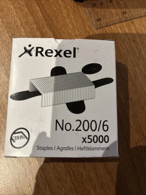 REXEL county 200/6 staples (boxed 5000) 6 mm