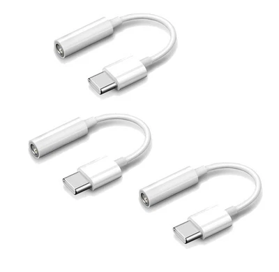 USB-C Type C to 3.5mm AUX Headphone Jack Adapter For iPhone 16/17/Android Phone - Image 1 of 4