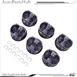 6Pcs Pistons Rings Set For Mercedes-Benz E350 ML300 R350 S350 M276 3.5L V6 - Picture 1 of 23
