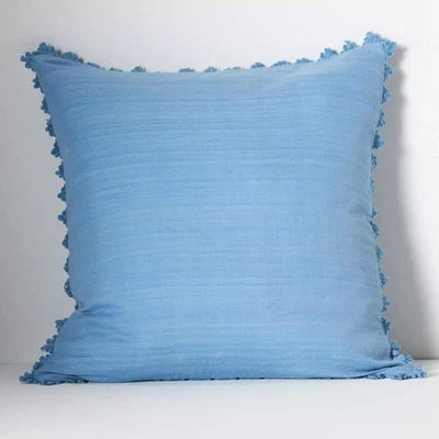 Almohada de seda Anthropologie Clementine - Azul 20x20 - Cottagecore - Nueva con etiquetas Foto 1 de 3