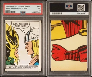 1966 DONRUSS MARVEL SUPER HEROES THOR #60 PSA GRADED THOR RAGNAROK - Picture 1 of 3
