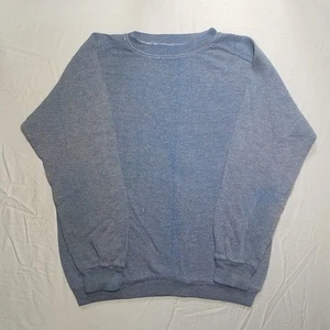 Vintage 60s 70s Marled Yarn Crewneck Sweatshirt Creslan and Rayon LESEN - Bild 1 von 9