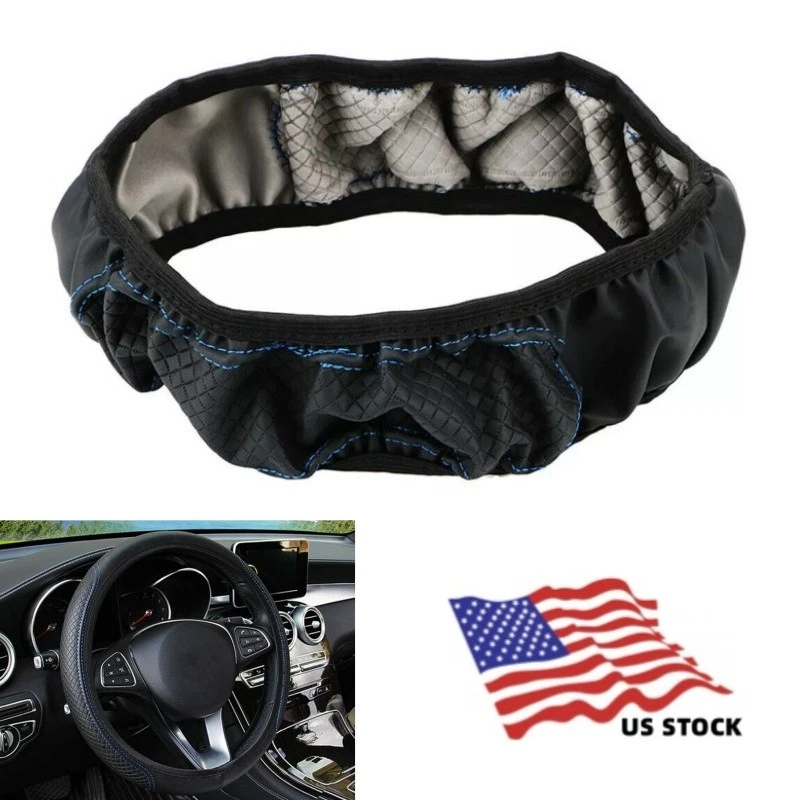 Cubierta de volante de coche antideslizante cubierta de volante de coche protector universal para coches Foto 1 de 4