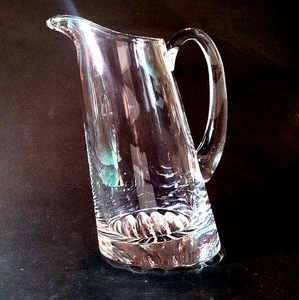 SCHOTT ZWIESEL 10 DEGREE PITCHER, Lead Crystal, 9", 40 Oz, Made in Germany - Picture 1 of 6