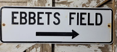 LETRERO DE CAMPO EBBETS DE COLECCIÓN 36" ESTADIO DEL EQUIPO DE BÉISBOL DE LOS BROOKLYN DODGERS DE NUEVA YORK Foto 1 de 4