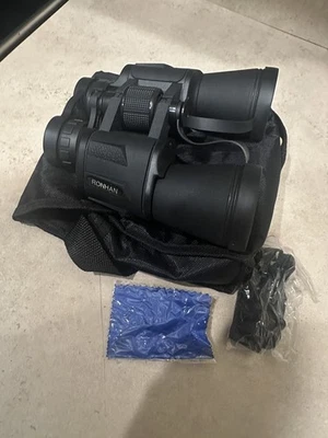 RONHAN 20x 50mm Compact HD High Power Waterproof Binoculars With Case and Strap - Image 1 of 3