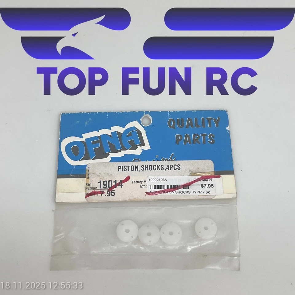 OFNA 19014 PISTON, SHOCKS, 4 PCS UNIVERSAL FOR OFNA 1/8 & 1/10 SCALE VEHICLES - Image 1 of 1