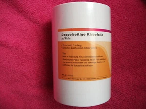 Doppelseitige Klebefolie auf Rolle, 15cm breit, 15m lang - Ideen mit Herz - Bild 1 von 2