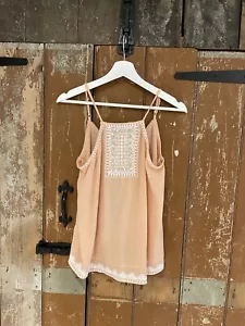 Mango Casual Women’s Peach Vest Top Size Small Brand New - Picture 1 of 10