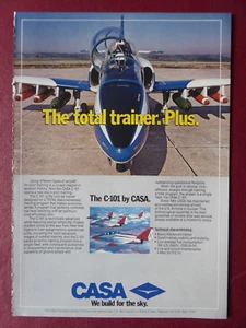 2/1984 PUB AVION CASA C-101 TRAINER AIRCRAFT ORIGINAL AD - Picture 1 of 1