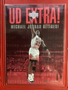 1999 Upper Deck UD Extra Michael Jordan Retires #UDX - Chicago Bulls - Picture 1 of 2