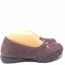 skechers women's relaxed fit bikers lamb slip on shoes black