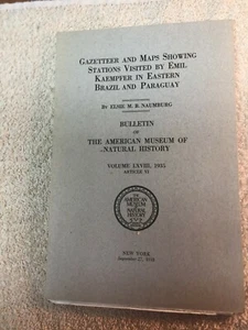 Gazetteer & Maps Showing Stations Visited by Emil Kaempfer in Eastern Brazil - Foto 1 di 3