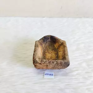 19c Vintage Handcrafted Primitive Yellow Stone Oil Lamp Rare Collectible STO255 - Picture 1 of 7