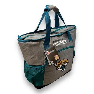 NFL Cooler Tote Rawlings Jaguars Blue Glacier Guard Backpack Straps Tailgate New - Picture 1 of 17