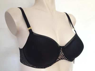 Chantelle Graphic Allure. T-Shirt BH 21T6. Black Animal Print NP 78€