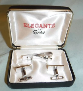 Elegante by Speidel Manschettenknöpfe und Krawattenklammer silberfarben  - Bild 1 von 6