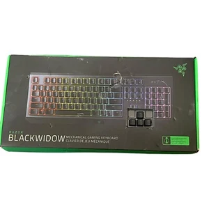Razer Blackwidow Gaming Mechanical Green Switch Keyboard w/ RGB Backlight SEALED - Picture 1 of 9