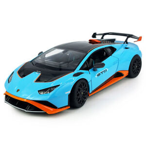 1:18 Lamborghini Huracan STO 2021 Model Car Diecast Toy Cars Kids Collection