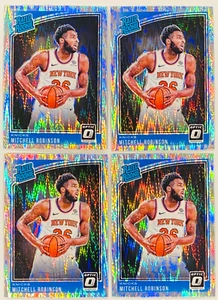 (4) Mitchell Robinson 2018-2019 Panini Optic Shock Rated Rookie NM RC Lot #163 - Picture 1 of 2