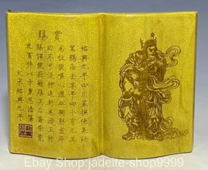 11'' Old Dynasty Ge Kiln Porcelain People Person Man Poetry Word Book Books - Picture 1 of 9