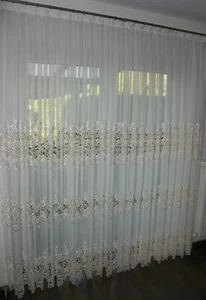Exklusive & Hochwertige Gardine 6 x 2,35 m Faltenband 1 : 3 NEU - Bild 1 von 6