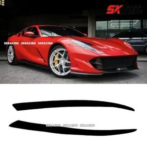 Fit For Ferrari 812 2018-2023 leaf plate decorative strip Kits Glossy Black FRP - Picture 1 of 11