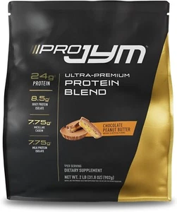 PRO JYM 22 Servings - Ultra Premium Protein Blend , Chocolate Peanut Butter - Picture 1 of 6