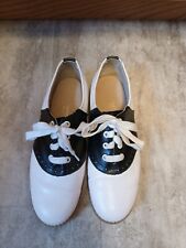 Vintage Women’s Black & White WILLITS  Saddle Shoes Size 8/Pre-owned 