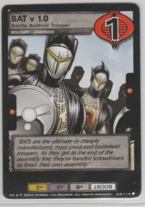 2004 Wizards Of The Coast G.I. JOE TCG #63 BAT v1.0 Battle Android Trooper WOTC - Picture 1 of 1