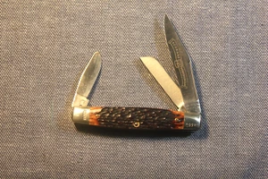 SCHRADE IXL WOSTENHOLM (ENGLAND) STOCKMAN KNIFE - Picture 1 of 8