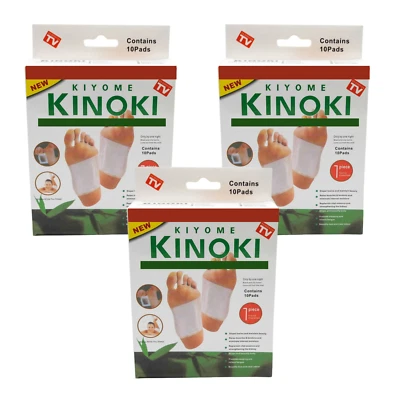 30 Stück Kinoki Kiyome Fuß Pflaster Fuss Pads Tipp nur Natürliche Inhalte TCM