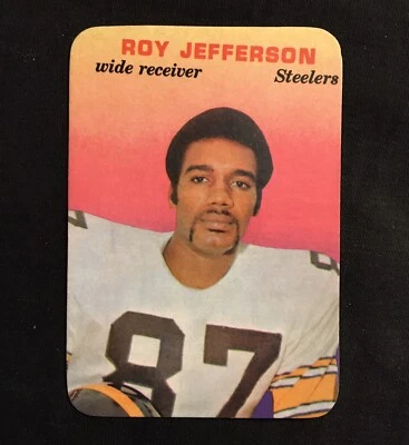 ROY JEFFERSON 1970 Topps SUPER GLOSSY Football Insert #17 - PITTSBURGH STEELERS - Image 1 of 2