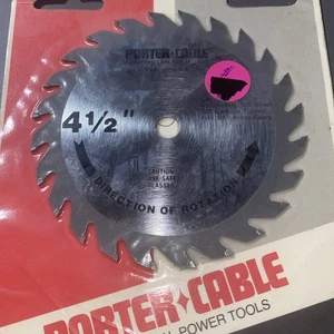 Menge 2 Porter-Cable 4-1/2" Kreissägeblatt 24 Zähne abwechselnd 3/8" Dorn - Bild 1 von 5