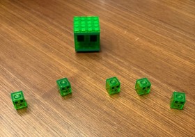 LEGO Minecraft Brick Built Slime (w/ 5 Small Slimes) 21137 The Mountain Cave