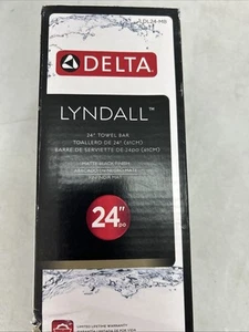 Delta LDL24-MB 24 Matte Black Lyndall Bath Towel Bar - Picture 1 of 5