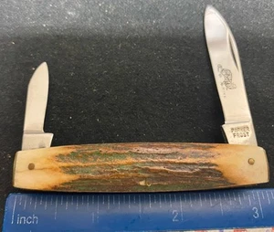 Parker Frost Mink Pen Knife, Genuine Stag Handles, Japan ! - Picture 1 of 5