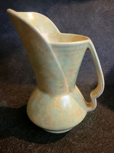 Art Deco Jug Crown Devon Yellow/Pale Brown/Pale Green E27 - 1930/40's - 13cm. - Picture 1 of 8