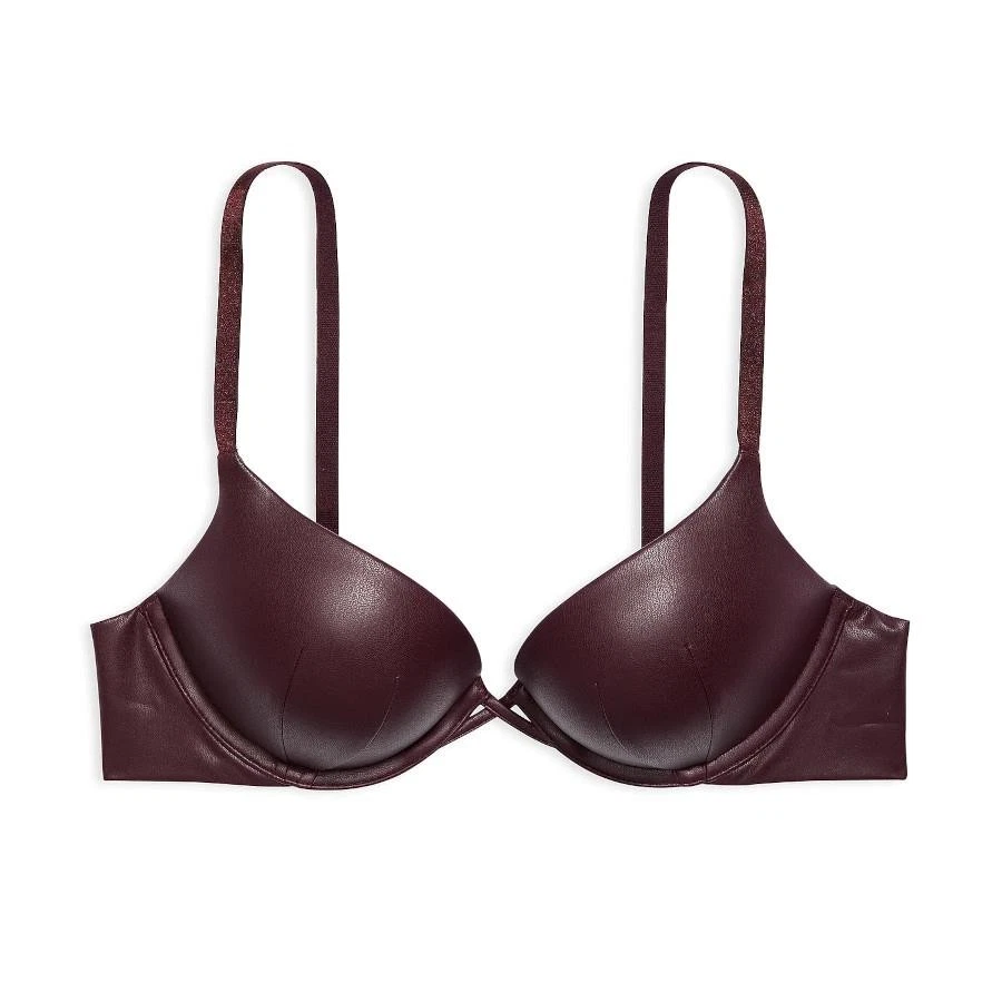 Sujetador push-up Victoria's Secret Bombshell Add-2-Cups de cuero sintético 36D *Marrón* NUEVO Foto 1 de 3