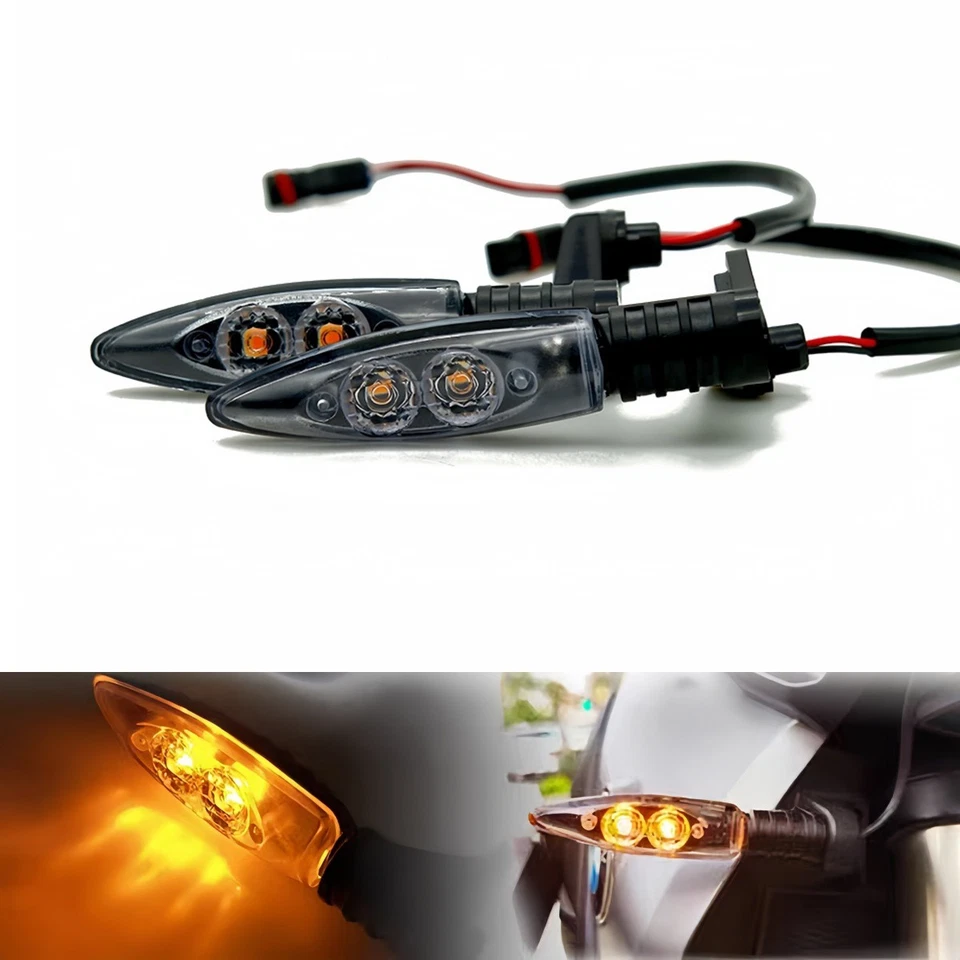 LED Turn Signal Indicator Lights For BMW R1200GS/R F800GS F800GT S1000RR HP2 - Image 1 of 4
