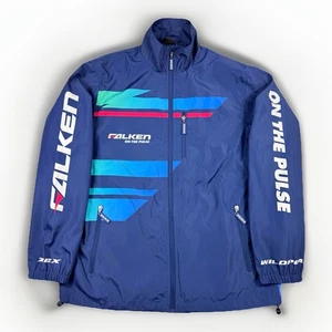 Chaqueta de Colección Y2K Falken Neumáticos Talla L/G Gráfico Deportes de Motor Carreras Pista Top - Imagen 1 de 19