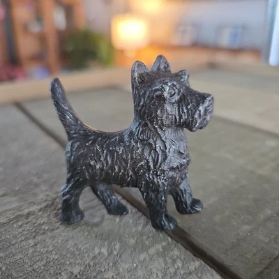 Botão de puxar gaveta para cachorro Scottie metal fundido sólido (2"w x 2,75"d / 1,6oz) - Imagem 1 de 3