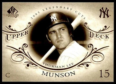 SP Legendary Cuts #79 2005 Thurman Munson Foto 1 de 2