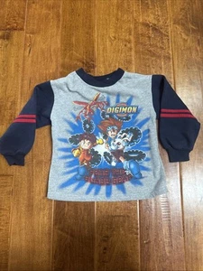 Vintage Digimon Sweatshirt Size 4 Youth 1999 - Picture 1 of 13
