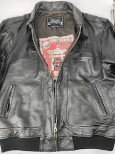 Avirex Shorinji Kempo Vintage Leather Bomber Jacket Rare Japan Martial Arts 4XL - Picture 1 of 10