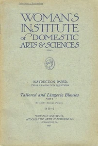 Libro de costura 14 blusas lencería B-3 años 20 Mary Brooks Picken Woman's Institute - Imagen 1 de 5