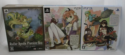 PS3 Atelier Shallie, Escha & Logy, Ayesha Premium Box 3Games Set Japan GUST - Image 1 of 4